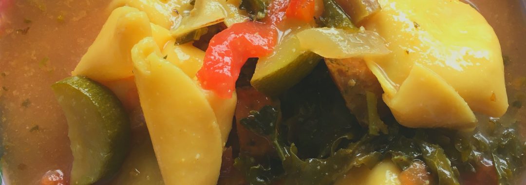 Tortellini Sausage Soup with Veggies