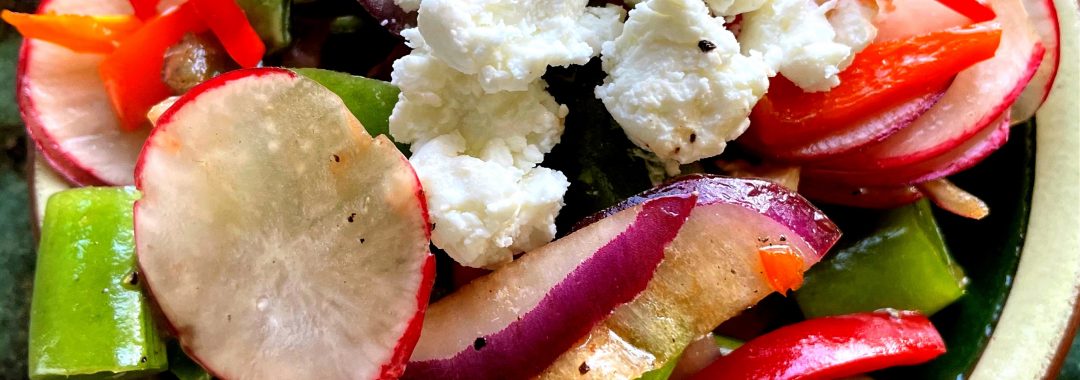 Spring Snow Pea and Radish Salad